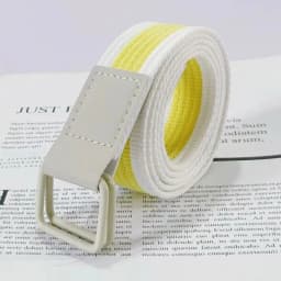 High Quality Fashion Casual Men Canvas Belt Metal Double Ring Square Buckle Colorful Waistband Designer Female Teenager Belts