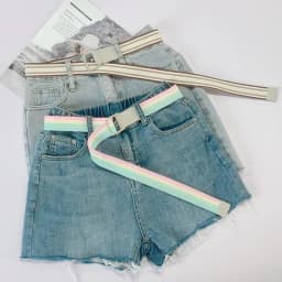 High Quality Fashion Casual Men Canvas Belt Metal Double Ring Square Buckle Colorful Waistband Designer Female Teenager Belts