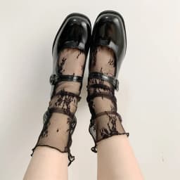 Girls' Fashion Summer Hollow Out Soft Fresh Lace Flower Chic Socks Ladies Breathable Mesh Thin Sokken Dropship