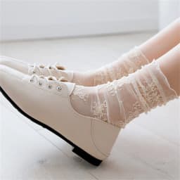 Girls' Fashion Summer Hollow Out Soft Fresh Lace Flower Chic Socks Ladies Breathable Mesh Thin Sokken Dropship