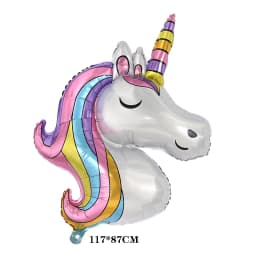 Self Standing Unicorn Balloons Birthday Decorations for Girls Unicorn Mylar Balloon Party Decorations Children's Day Decorations