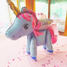 Self Standing Unicorn Balloons Birthday Decorations for Girls Unicorn Mylar Balloon Party Decorations Children's Day Decorations