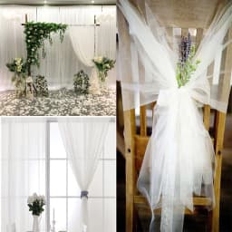 10M Organza Fabric Crystal Shining Tulle Roll for Wedding Decoration Romantic Organza Wedding Party DIY Fabric Accessories