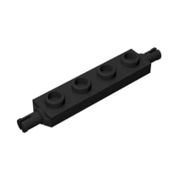 Gobricks GDS-1067 Plate, Modified 1 x 4 with Wheels Holder compatible with lego 2926 DIY Educational Building Blocks Technical