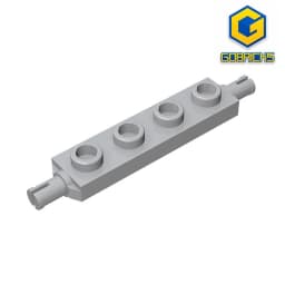 Gobricks GDS-1067 Plate, Modified 1 x 4 with Wheels Holder compatible with lego 2926 DIY Educational Building Blocks Technical