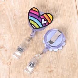 Cute Credit Card Clip Cartoon High Quality Retractable Hospital Nurse Badge Holder Reel Cute Cartoon ID Card Holder Keychains