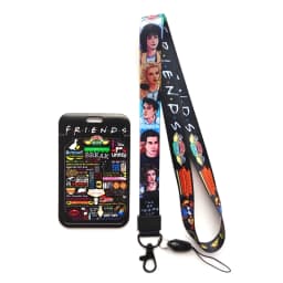 Friends ID Card Holder Lanyard Men's Door Badge Holders Neck Strap Key Chain Business Card Protector Key Rings