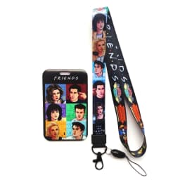 Friends ID Card Holder Lanyard Men's Door Badge Holders Neck Strap Key Chain Business Card Protector Key Rings