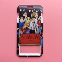 Friends ID Card Holder Lanyard Men's Door Badge Holders Neck Strap Key Chain Business Card Protector Key Rings