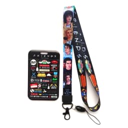 Friends ID Card Holder Lanyard Men's Door Badge Holders Neck Strap Key Chain Business Card Protector Key Rings
