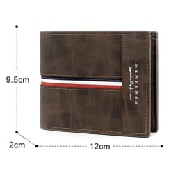 New Short Men Wallets Slim Card Holder Name Print Male Purses Luxury PU Leather Coin Pocket High Quality Small Men's Wallet