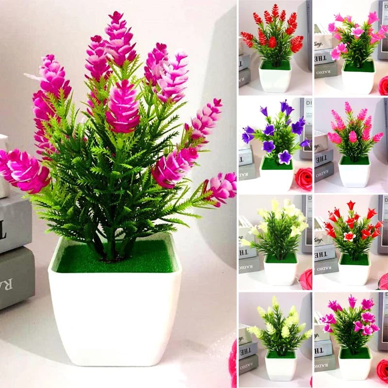 1pc Artificial Plants Fruit Bonsai Small Tree Pot Plant Bonsai Flower Fake Flowers Potted Ornaments Fake Plant Potted Home Decor