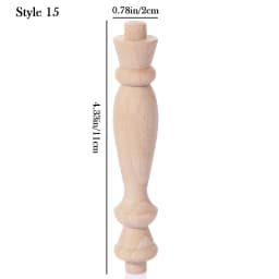 Rubber Wood Furniture Foot Legs Wood Carved European Cabinet Foot Vintage Home Decor Flower Ornament Furniture Decoration