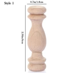 Rubber Wood Furniture Foot Legs Wood Carved European Cabinet Foot Vintage Home Decor Flower Ornament Furniture Decoration
