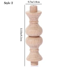 Rubber Wood Furniture Foot Legs Wood Carved European Cabinet Foot Vintage Home Decor Flower Ornament Furniture Decoration