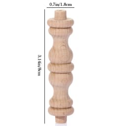 Rubber Wood Furniture Foot Legs Wood Carved European Cabinet Foot Vintage Home Decor Flower Ornament Furniture Decoration