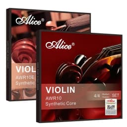 Alice Violin Strings AWR10/AWR10E Multifilament Synthetic Core Al-Mg And Pure Silver Winding Medium Tension