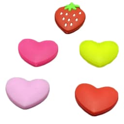 5/10 Pcs/Lot Tennis Vibration Dampeners Heart Shape Tennis Racket Anti Vibration Animal Tennis Racquet Damper Tennis Accessories