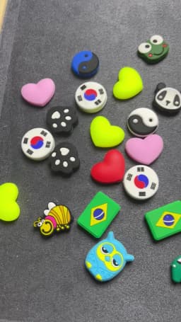 5/10 Pcs/Lot Tennis Vibration Dampeners Heart Shape Tennis Racket Anti Vibration Animal Tennis Racquet Damper Tennis Accessories