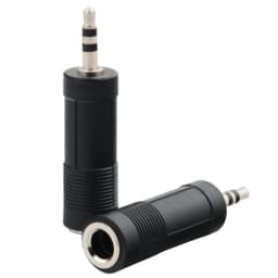 3.5mm Female To 6.35mm Male Stereo Headphone Audio Adaptor Microphone Connector Stereo Headphone Adaptor Converter Instrument