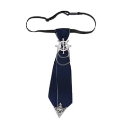 Hand-made Black Ribbon Bow Tie for Women Fashion Crystal Shirt Blouse Bowknot School Student Shirt Business Clothing Accessories