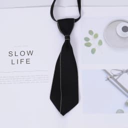 Hand-made Black Ribbon Bow Tie for Women Fashion Crystal Shirt Blouse Bowknot School Student Shirt Business Clothing Accessories