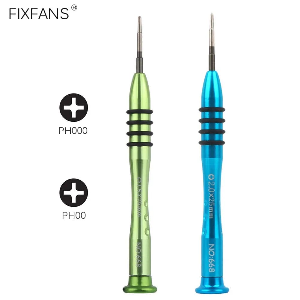 PH000 and PH00 Screwdriver Set Precision 1.5mm 2.0mm Phillips Cross Screwdriver for Cell Phone Laptop Computer Glasses Repair