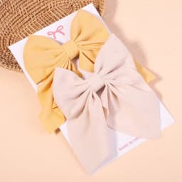 2Pcs/set Women Girls Sweet Print Bows Hair Clips Hairpins Ribbon Barrettes Duckbill Clip Headwear Female Summer Hair Accessories
