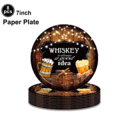 Whiskey Birthday Party Decorations Whiskey Bottle Foil Balloon Banner Cake Toppers Men Women 30th 40th 50th Birthday Party Decor