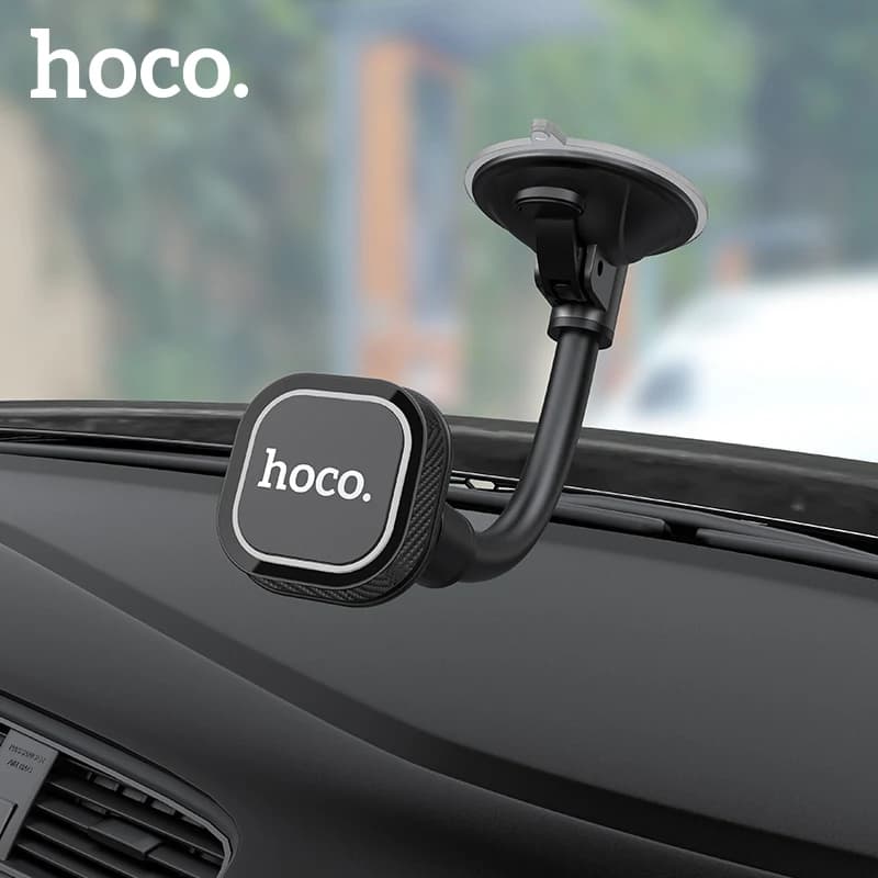 Hoco Universal Magnetic Phone Holder in Car For iPhone 17 Strong Suction Cup Dashboard Windshield Phone Holder For Samsung S20