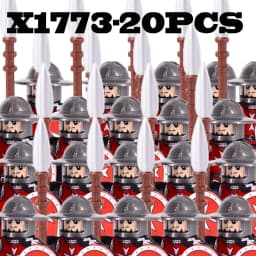 Medieval Knights Roman Soldier Building Blocks Military Weapons Armor Castle Figures Accessories Bricks Toys for Children Gifts
