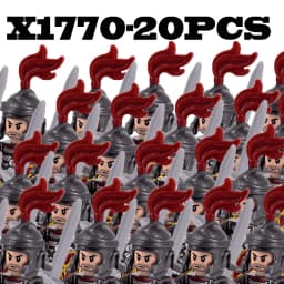 Medieval Knights Roman Soldier Building Blocks Military Weapons Armor Castle Figures Accessories Bricks Toys for Children Gifts