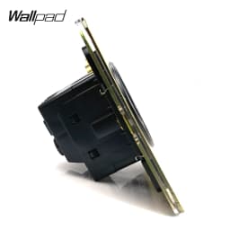 Wallpad EU Wall Socket Antique Brass Electrical Outlet Stainless Steel Panel German Schuko 4 Colors