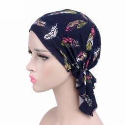 New high quality Women Stretchy Turban Cotton Beanie Pre Tied Scarf Head Scarf Chemo Hat Cancer Scarves Lady Hair accessories