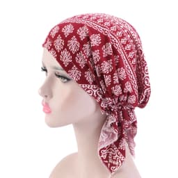 New high quality Women Stretchy Turban Cotton Beanie Pre Tied Scarf Head Scarf Chemo Hat Cancer Scarves Lady Hair accessories