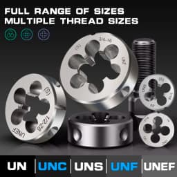 HAMPTON Thread Die Right Hand Die UN UNC UNF UNEF 5/16 3/8 7/16 1/2 5/8 9/16 3/4 Thread Die Threading Tools Screw Die