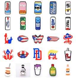 Beer Wine Bottle Shoe Decoration Accessories Shoe Charms for Bracelets Backpack Kids Wen Women Party Gifts