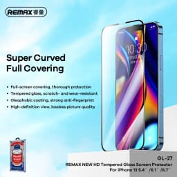 Remax HD Tempered Glass Screen Protector For iPhone 18Pro 18ProMax For iPhone 17 17Pro 17ProMax For iPhone 16/15/14/13 Series