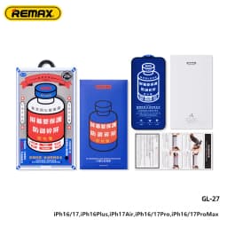 Remax HD Tempered Glass Screen Protector For iPhone 18Pro 18ProMax For iPhone 17 17Pro 17ProMax For iPhone 16/15/14/13 Series