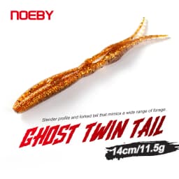 NOEBY Chunk Jig Trailer Silicone Soft Bait 14cm 11.5g Worm Artificial Swimbait Soft Lures for Bass Pike Fishing Tackle Baits