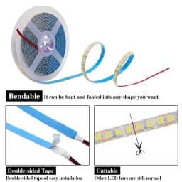 12V 24V Led Strip 5054 2835 5050 60 120 240Leds/m Waterproof Cool/Warm/Natrual White RGB Flexible LED Ribbon Tape Light Lamp 5m