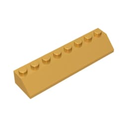 Gobricks GDS-736 ROOF TILE 2X8/45 - 2x8 45 Slope roof tiles compatible with lego 4445 children's DIY Educational Building Blocks