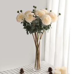 American Home Layout Simulation Autumn Daisy Fake Flower Studio Shooting Props Simulation 2 Oil Painting Dahlia