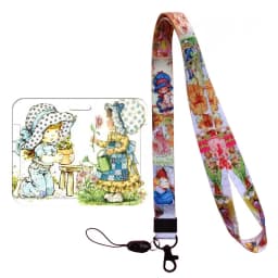 Fashion Cartoon Girls Name Card Holder Men Boys Lanyard ID Card Cover Pass Mobile Phone Card Badge Holder