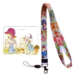 Fashion Cartoon Girls Name Card Holder Men Boys Lanyard ID Card Cover Pass Mobile Phone Card Badge Holder