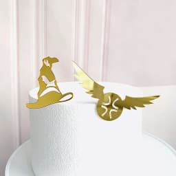 Dark Cartoon Happy Birthday Acrylic Cake Topper Cute Boy Witch Cake Topper For Kids Birthday Party Cake Decorations Baby Shower