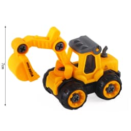 1set Construction Cake Topper Multi Type Excavator Bulldozer Toppers for Boy's Birthday Party Cake Decorations DIY Cake Supply