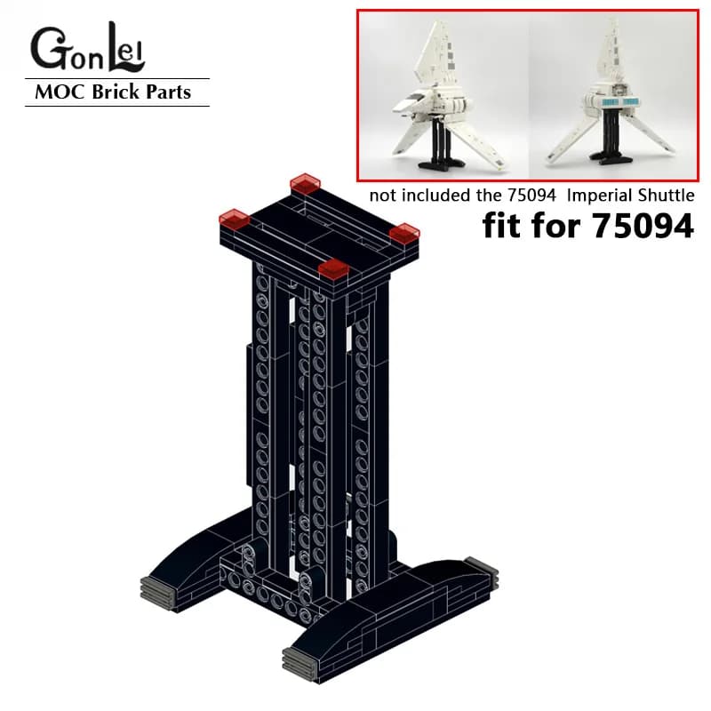 The Space Wars MOC Stand (Only Bracket) fit for The Imperial Shuttle Tydirium 75094 Display Stand Building Blocks Bricks DIY Toy