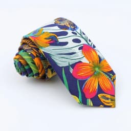 Brand New Floral Print Tie For Men Women Skinny Cotton Necktie For Wedding Casual Man's Neckties Classic Suits Flower Cravat