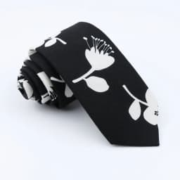 Brand New Floral Print Tie For Men Women Skinny Cotton Necktie For Wedding Casual Man's Neckties Classic Suits Flower Cravat
